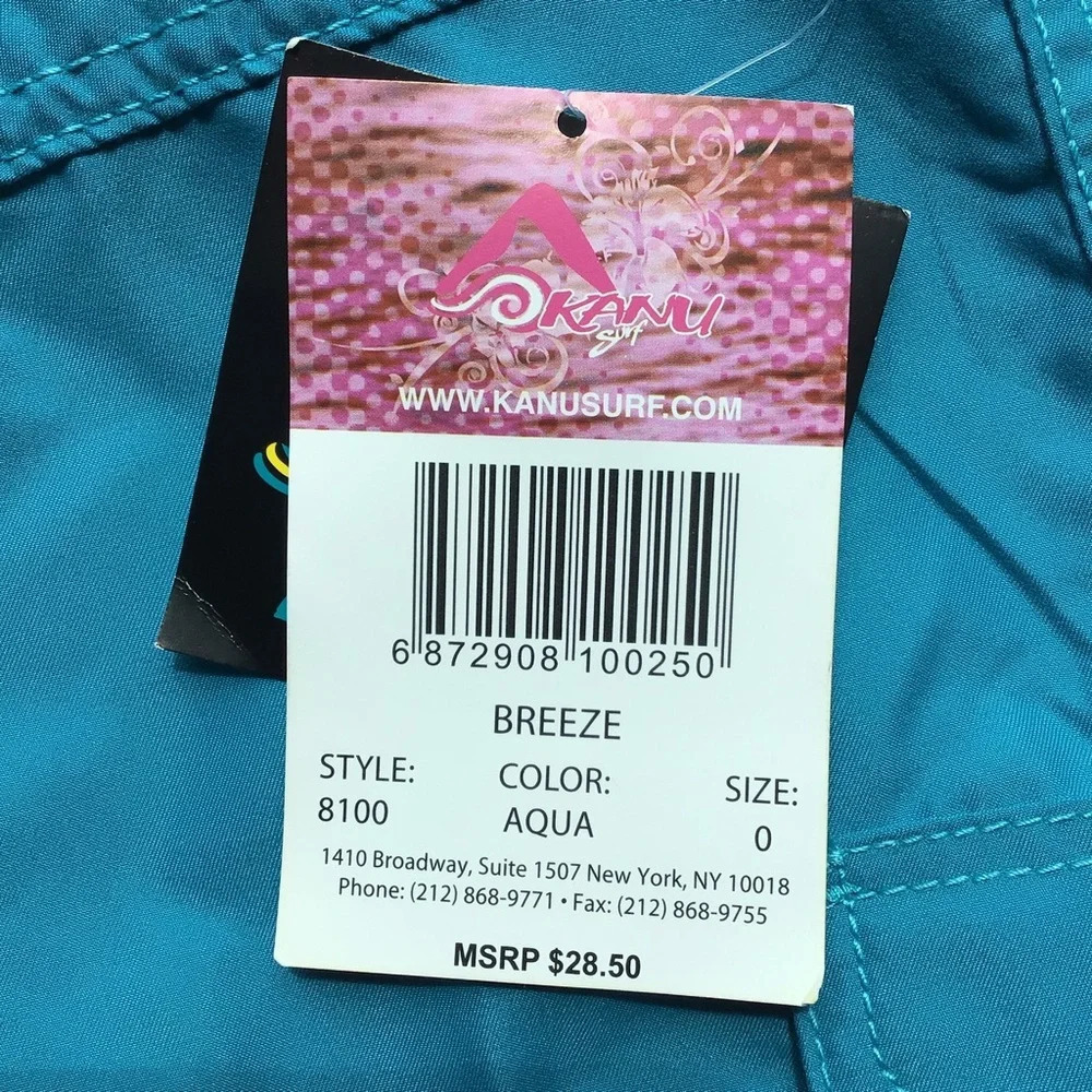 Kanu Surf Breeze Aqua Cargo Pockets Board Shorts - Size 0 - Picture 7 of 7
